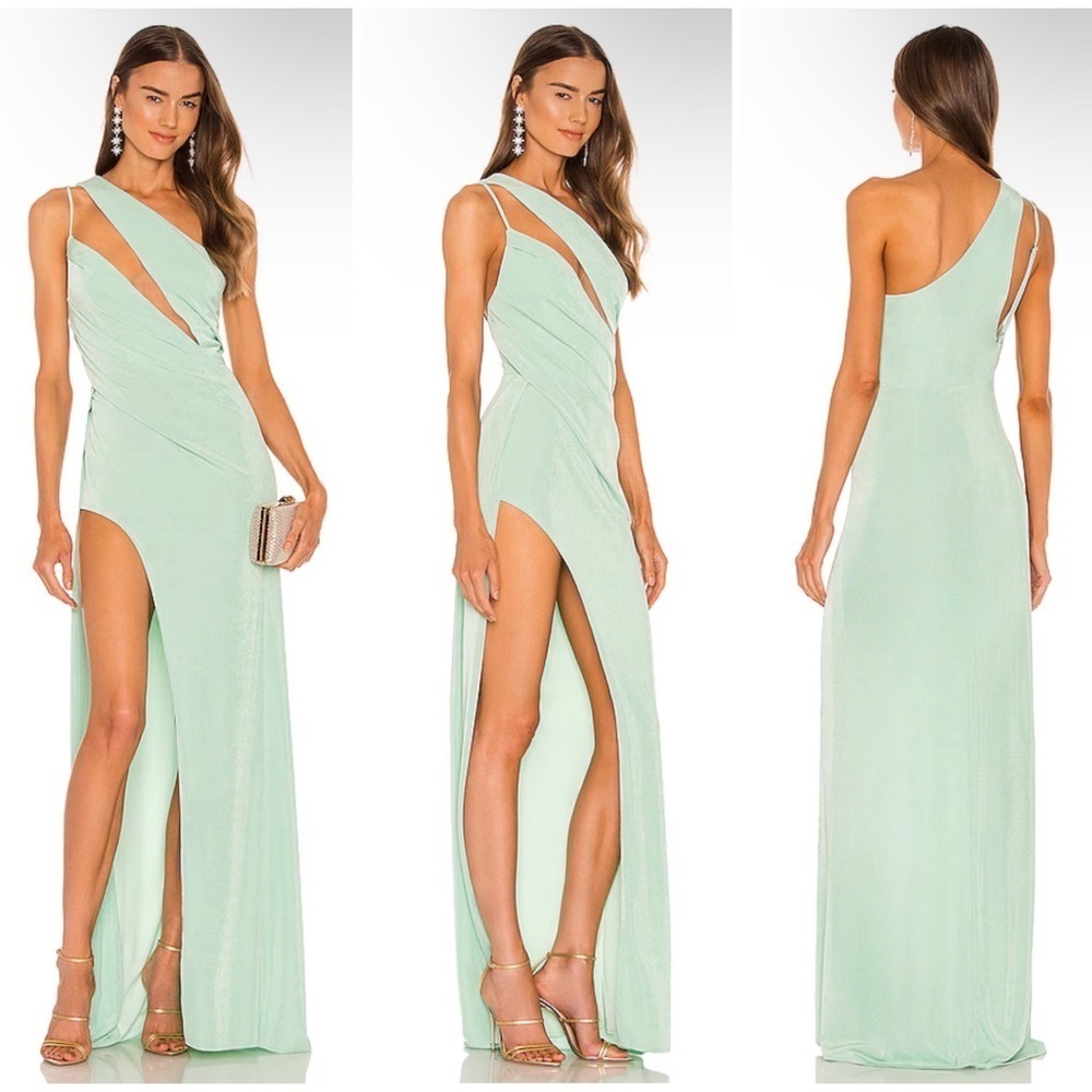 Katie May X REVOLVE A Cut Above Gown in Seagreen Size S